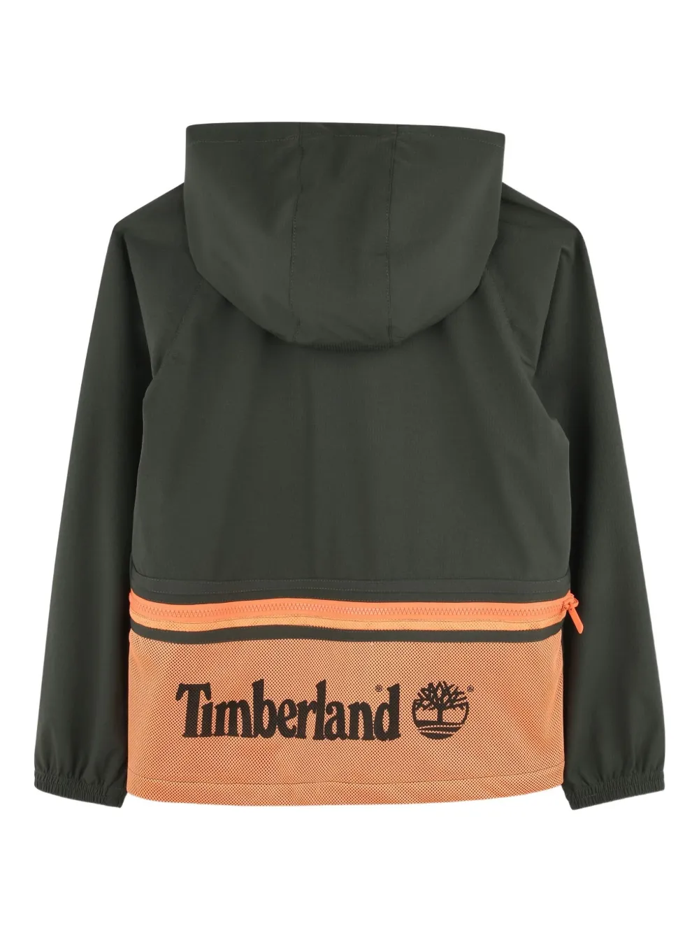 Timberland Kids Windjack met capuchon en logo Groen