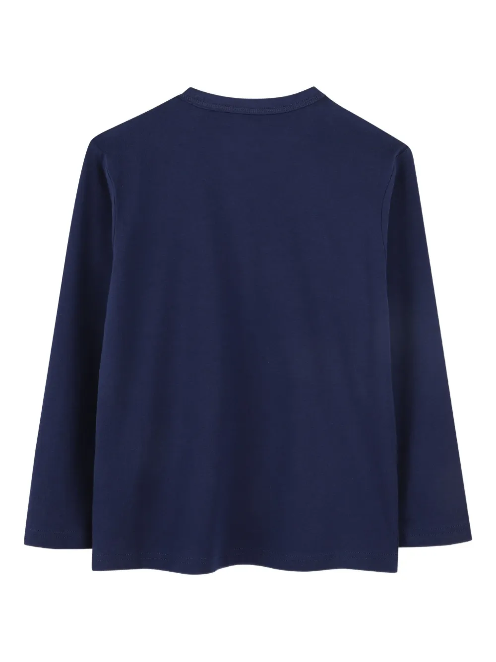 Timberland Geometric-logo Long-sleeve T-shirt In Blue
