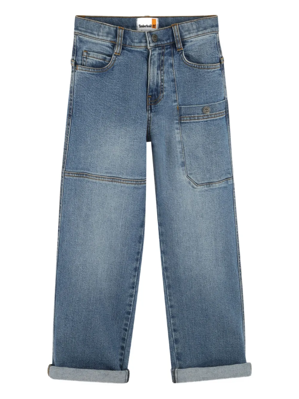 Timberland Patch-pocket Cotton Jeans In Blue