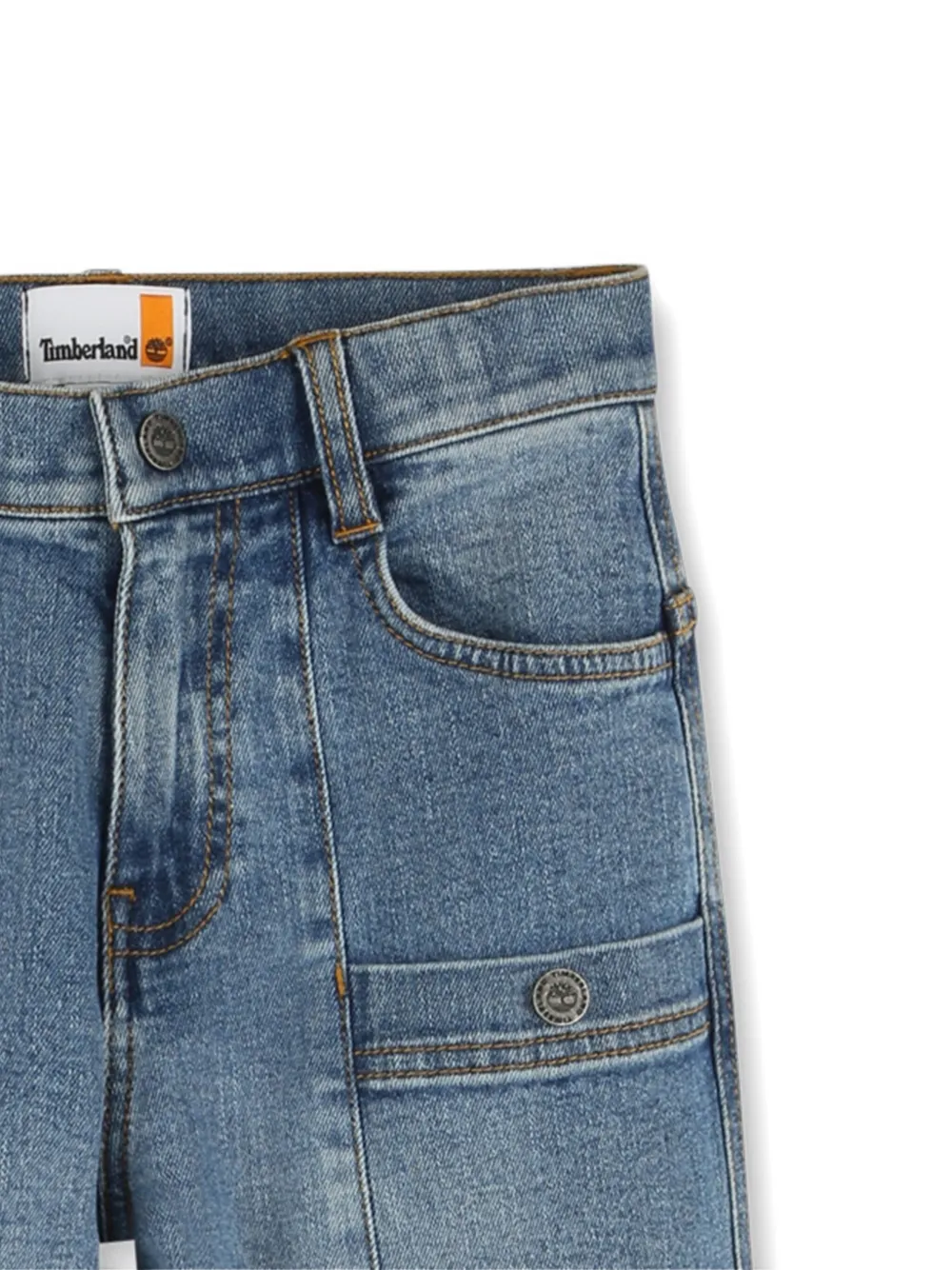 Timberland Patch-pocket Cotton Jeans In Blue