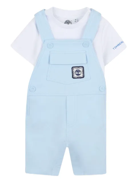 Timberland Kids pocket-detail dungarees set