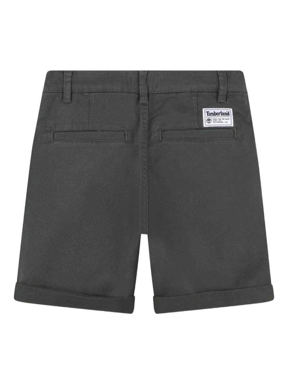 Timberland Cuffed Cotton Shorts In Green
