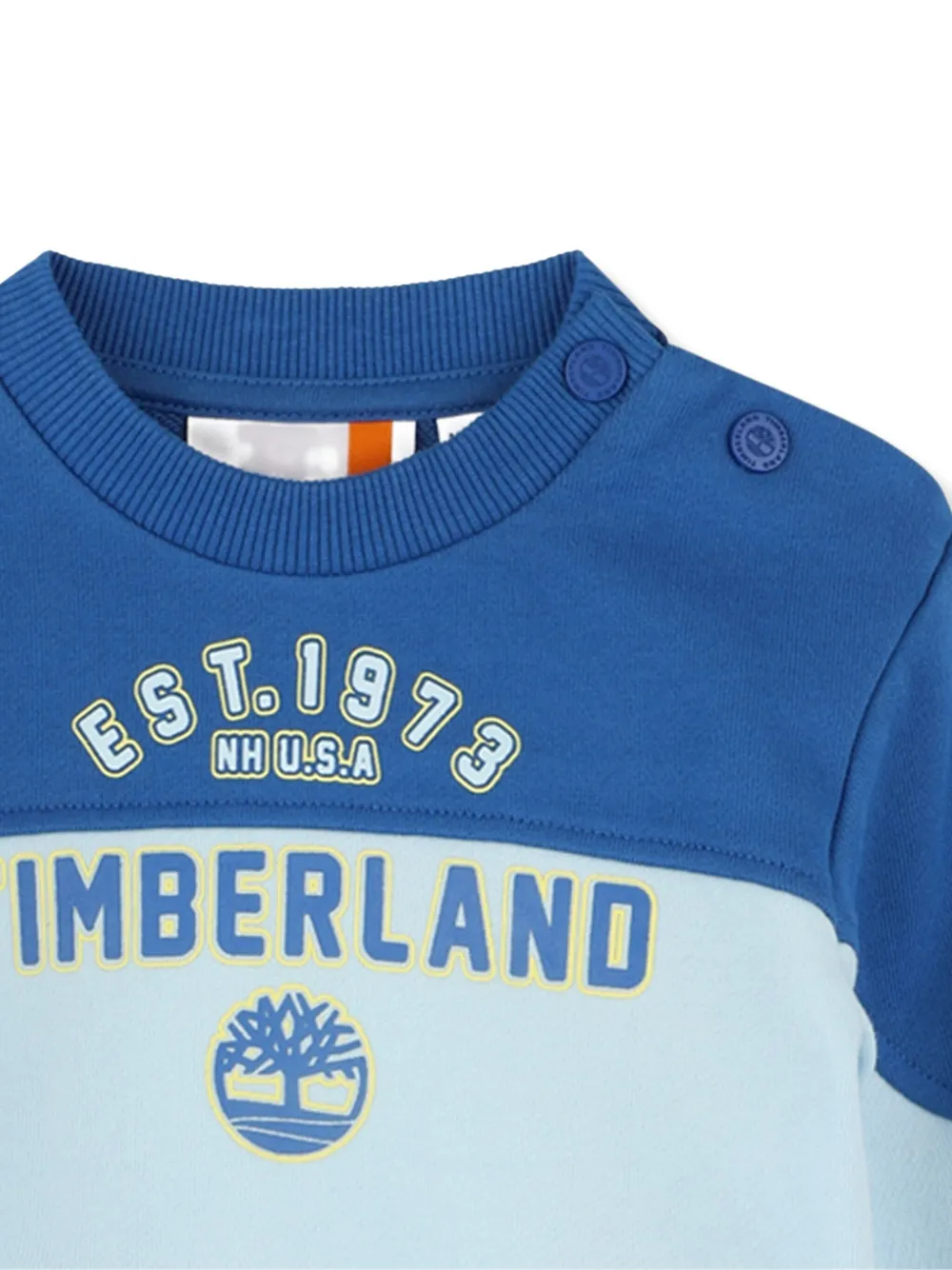 Timberland Kids Sweater met colourblocking Blauw