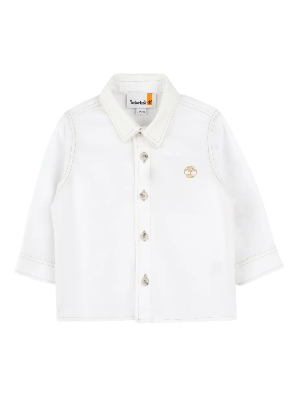 Timberland Kids ボタン シャツ - ホワイト Timberland Kids ボタン シャツ - ホワイト