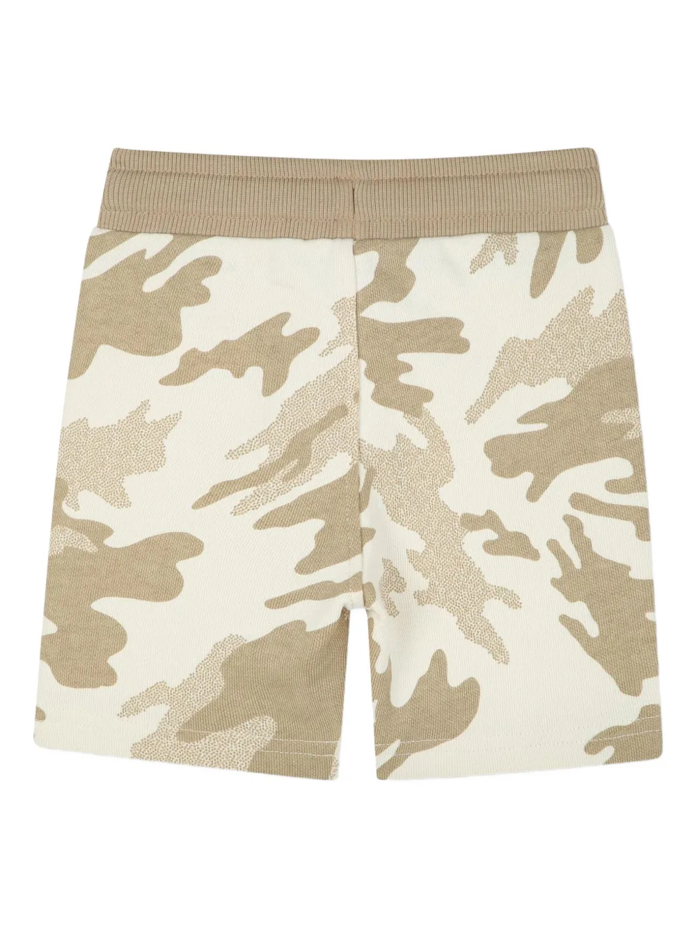 Timberland Kids Shorts met camouflageprint en vlakken - Beige