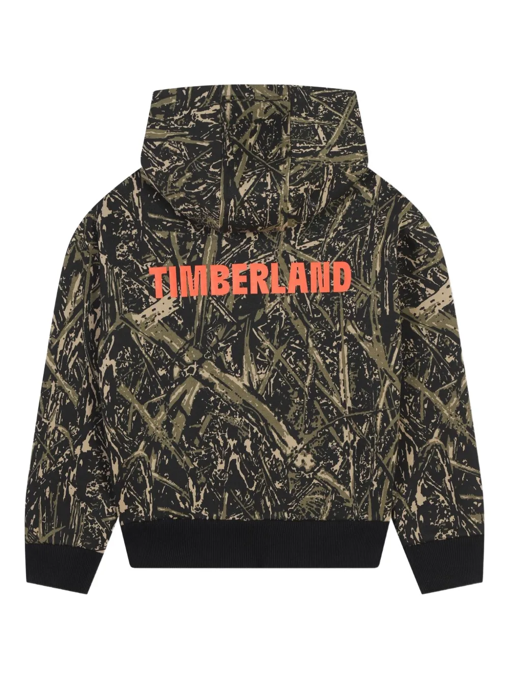 Timberland Camouflage-print Hoodie In Black