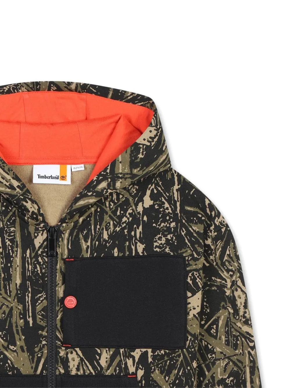 Timberland Camouflage-print Hoodie In Black