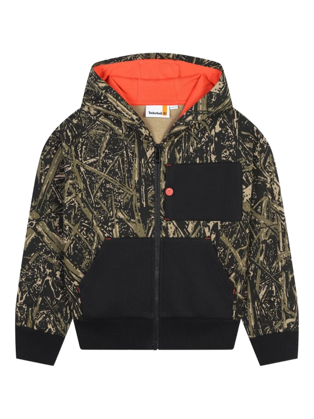 Timberland Camouflage-print Hoodie In Black