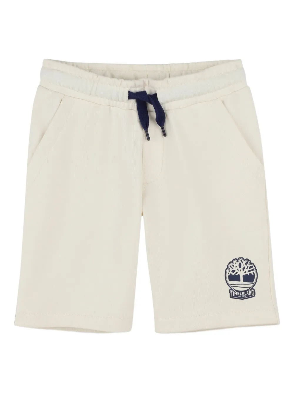 Timberland Kids drawstring logo shorts - Toni neutri