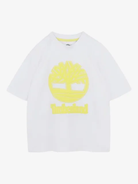Timberland Kids puff-logo T-shirt