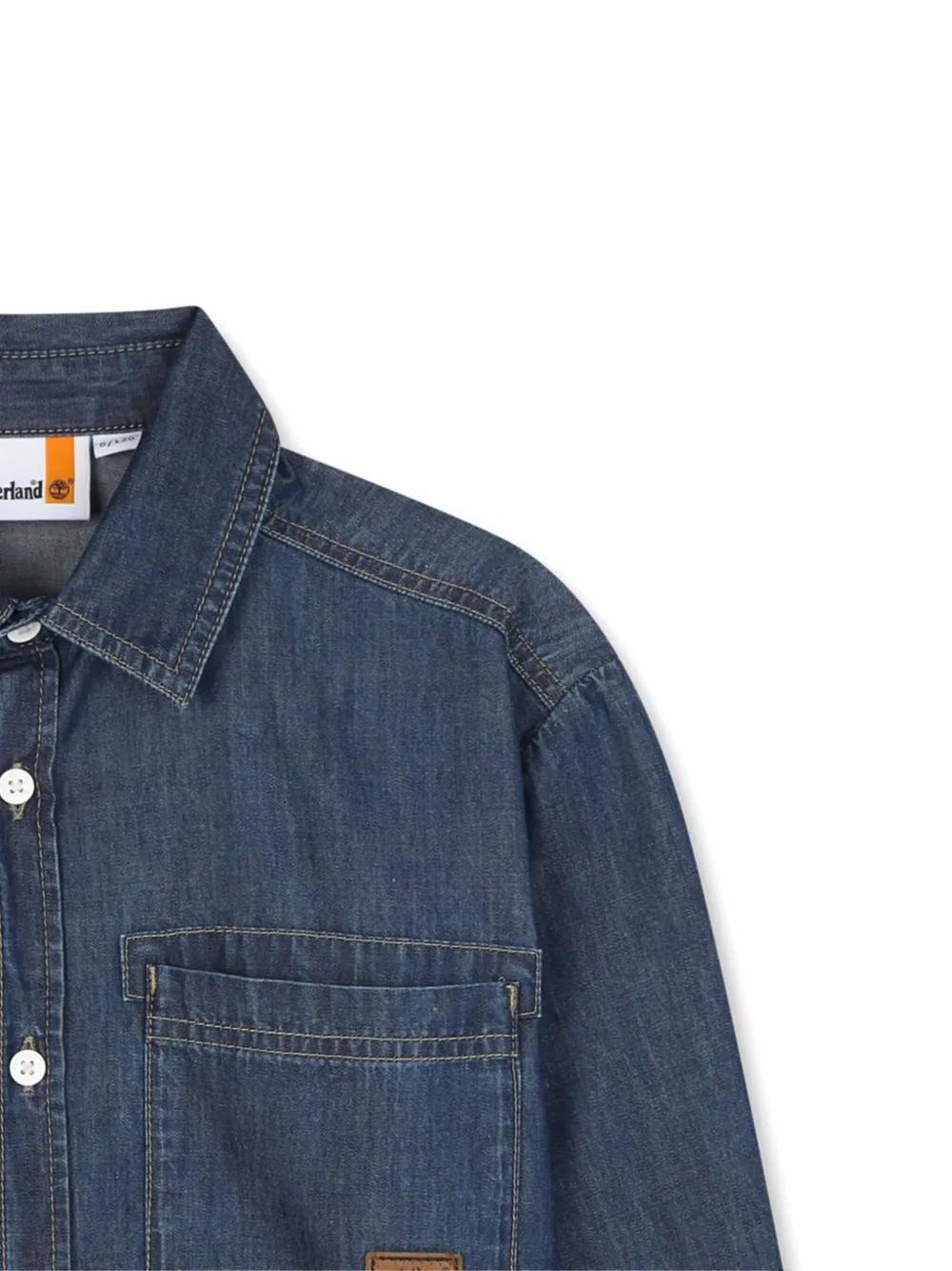 Timberland Kids Shirt met opgestikte zak Blauw
