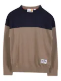 Timberland Kids colour-block cotton sweater - Brown