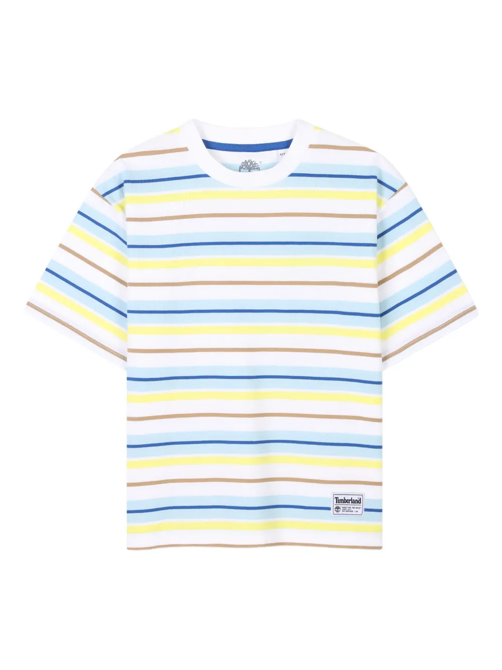 Timberland Striped Short-sleeves T-shirt In White