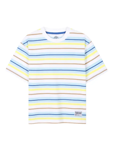 Timberland Kids striped short-sleeves T-shirt