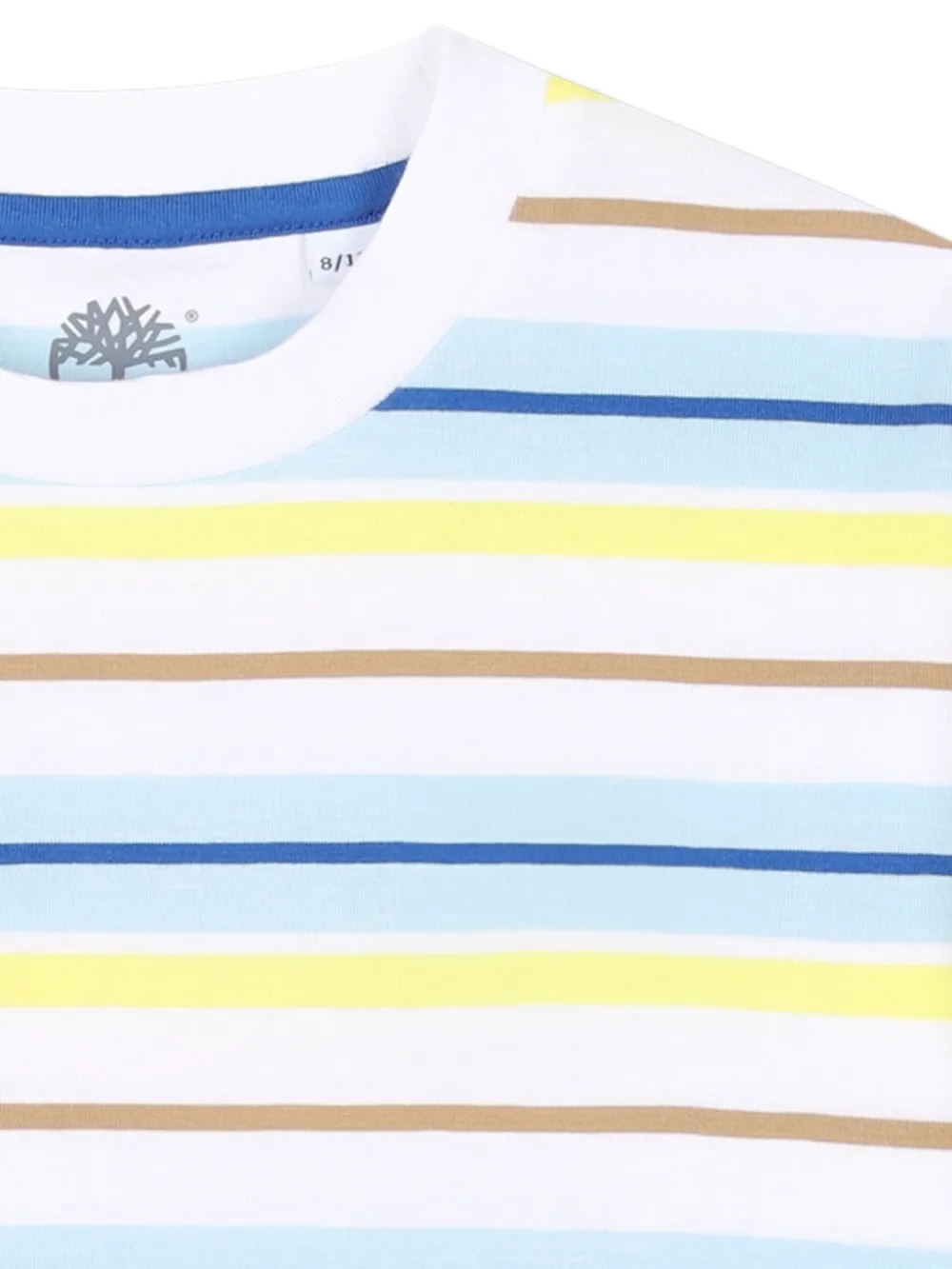 Timberland Striped Short-sleeves T-shirt In White