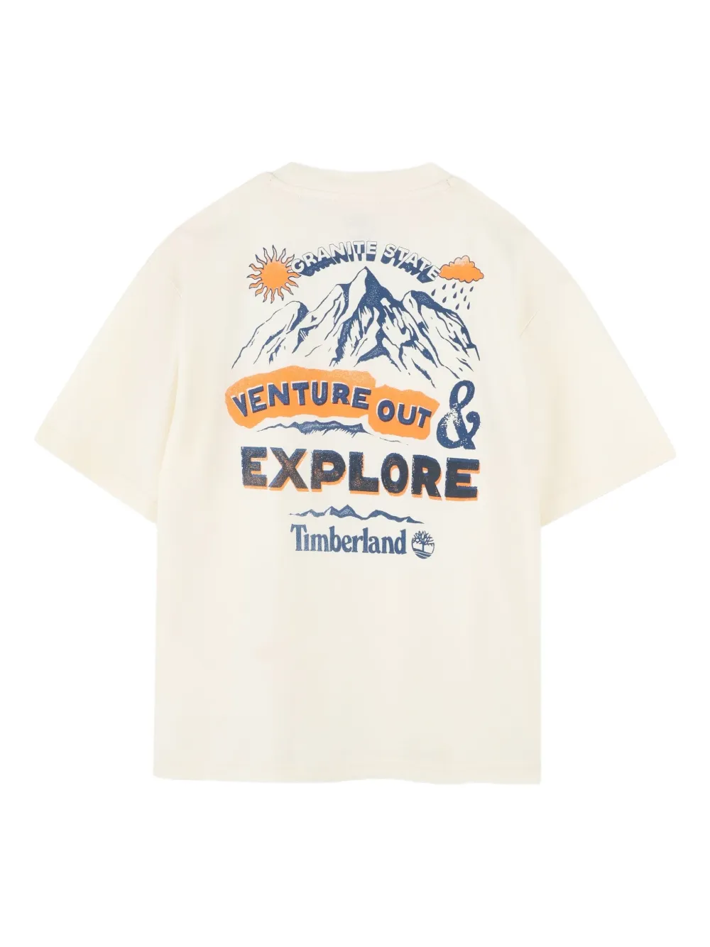 Timberland T-shirt In Cotone Con Stampa Grafica  In Multi
