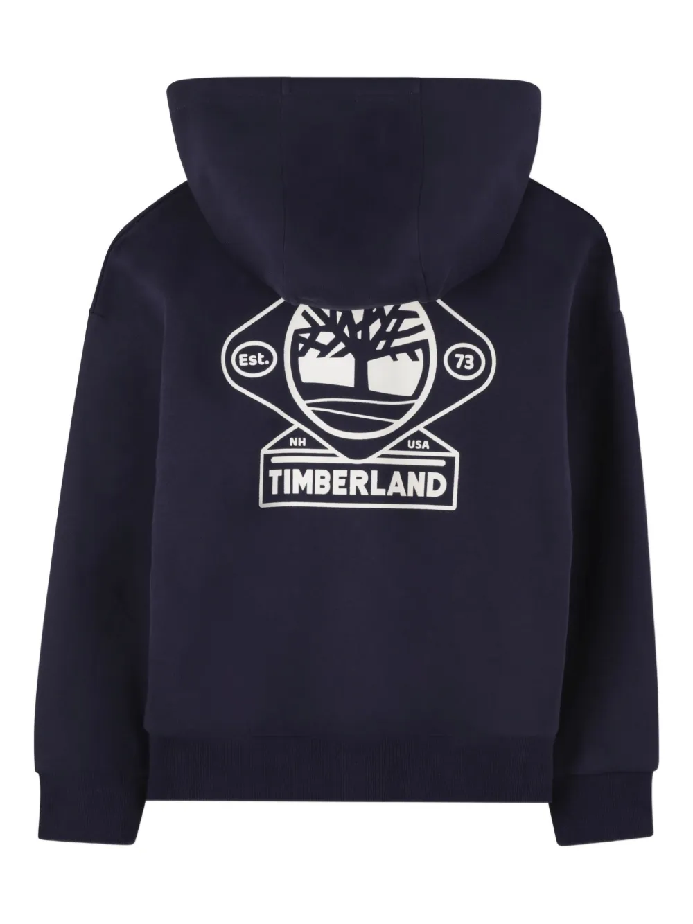 Timberland Kids Hoodie met rits Blauw