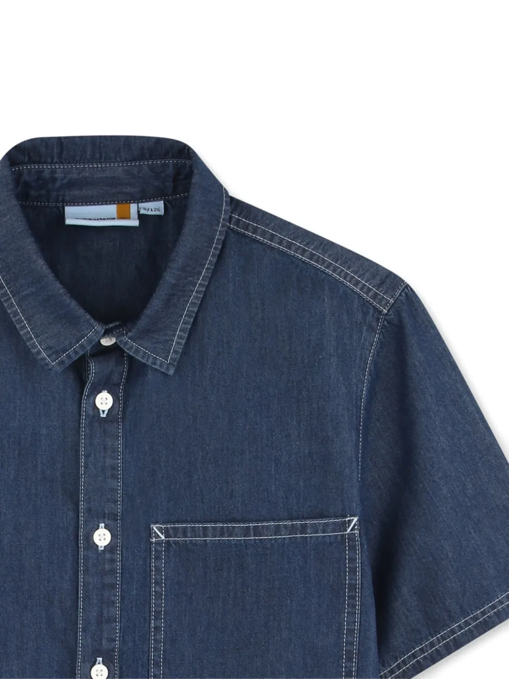Timberland Short-sleeve Pocket Shirt In Blue