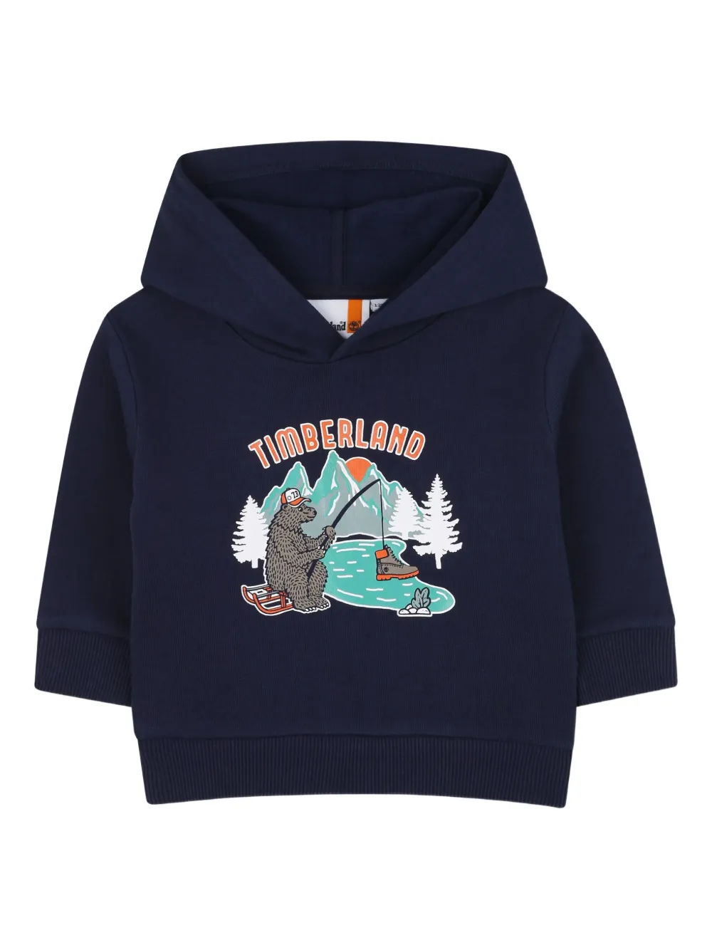 Timberland Bear-print Hoodie In Blue