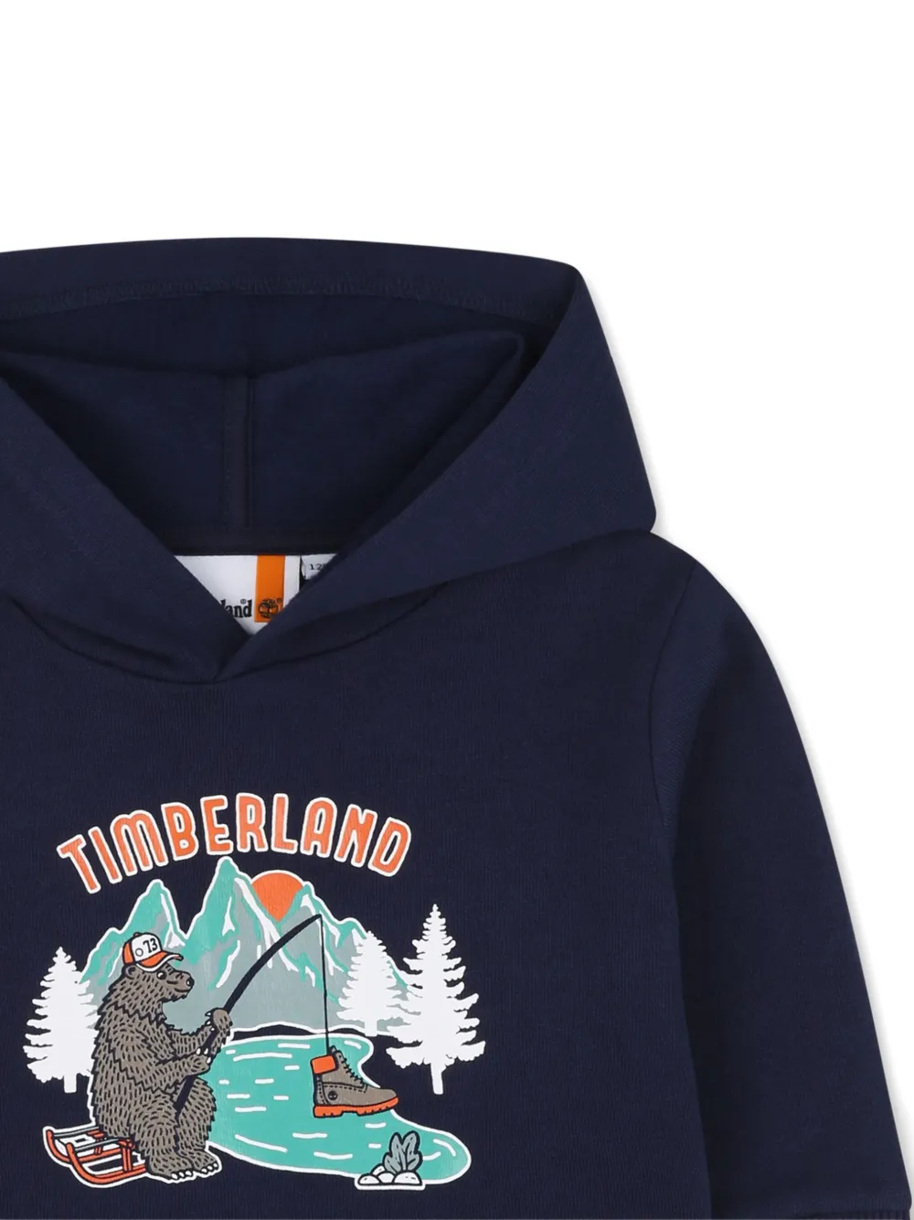 Timberland Bear-print Hoodie In Blue