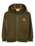 Timberland Kids hooded zip-up cardigan - Green