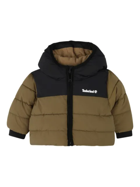 Timberland Kids two-tone puffer jacket