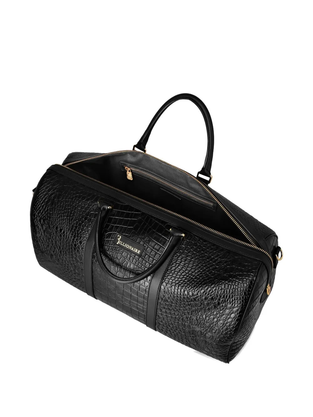 Billionaire Reistas met krokodillen-reliëf Zwart