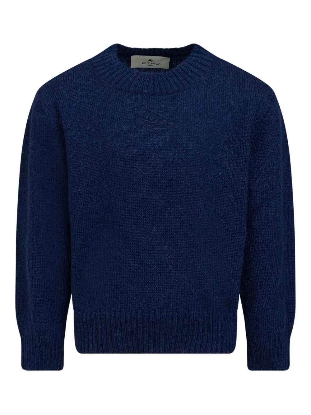 ETRO KIDS Trui met geborduurd logo Blauw