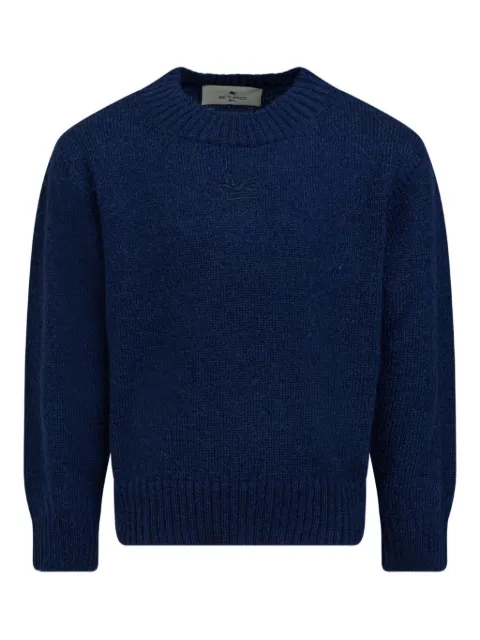 ETRO KIDS logo-embroidered sweater