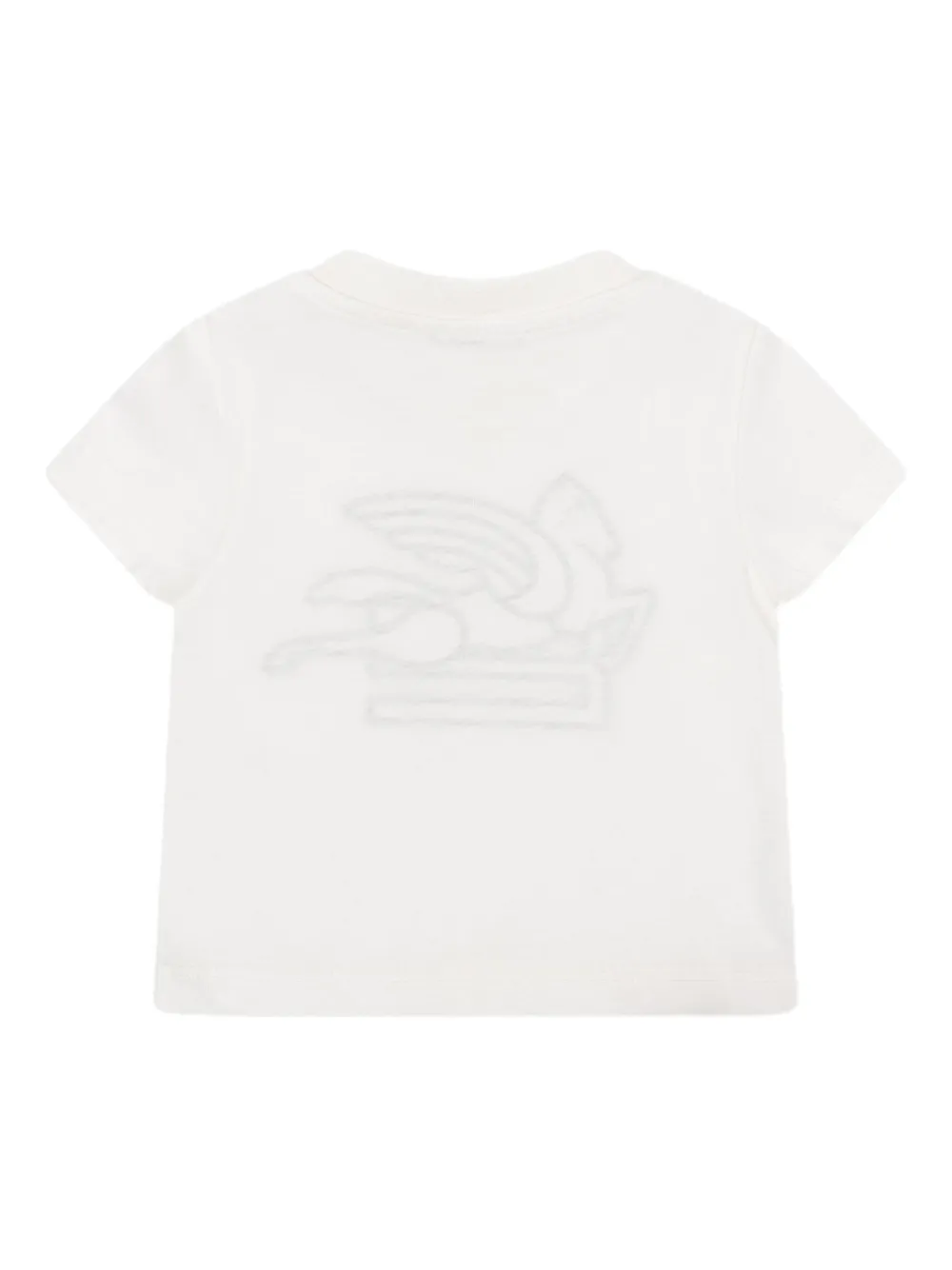 ETRO KIDS Pegasus T-shirt verfraaid met paisley Wit