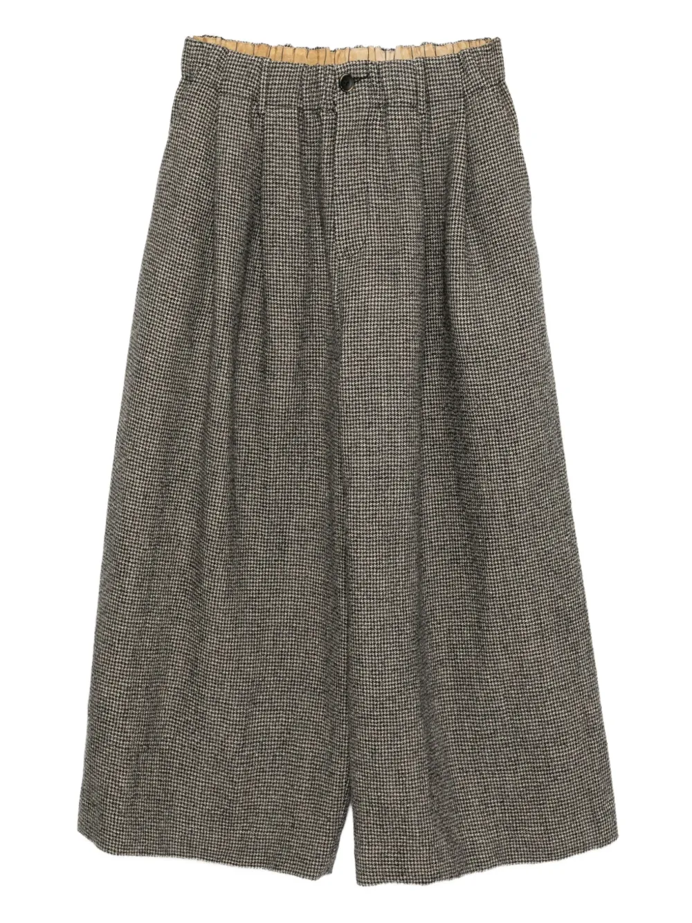 Uma Wang houndstooth-pattern trousers | Black | Image 1