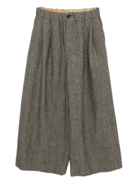 Uma Wang houndstooth-pattern trousers