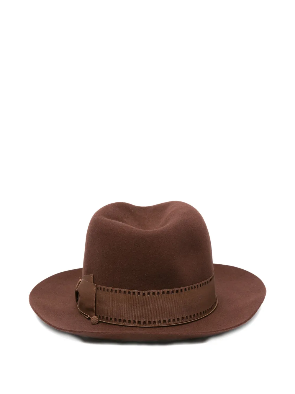 Borsalino Hut stitched-ribbon fedora hat | Women | Image 2