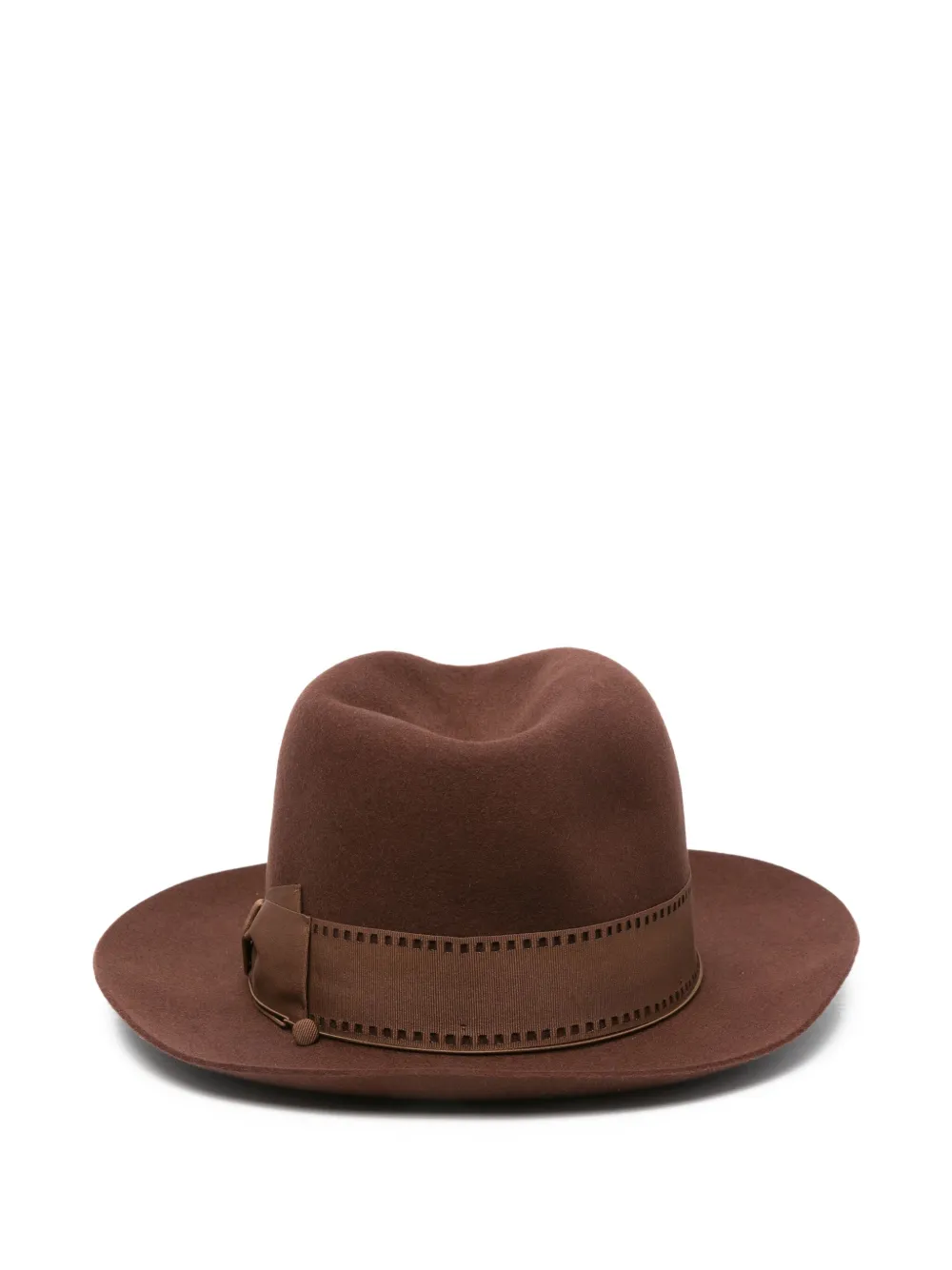 Borsalino Hut stitched-ribbon fedora hat | Women | Image 2