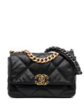 CHANEL Pre-Owned 2020 Medium Lambskin 19 Flap satchel - Black