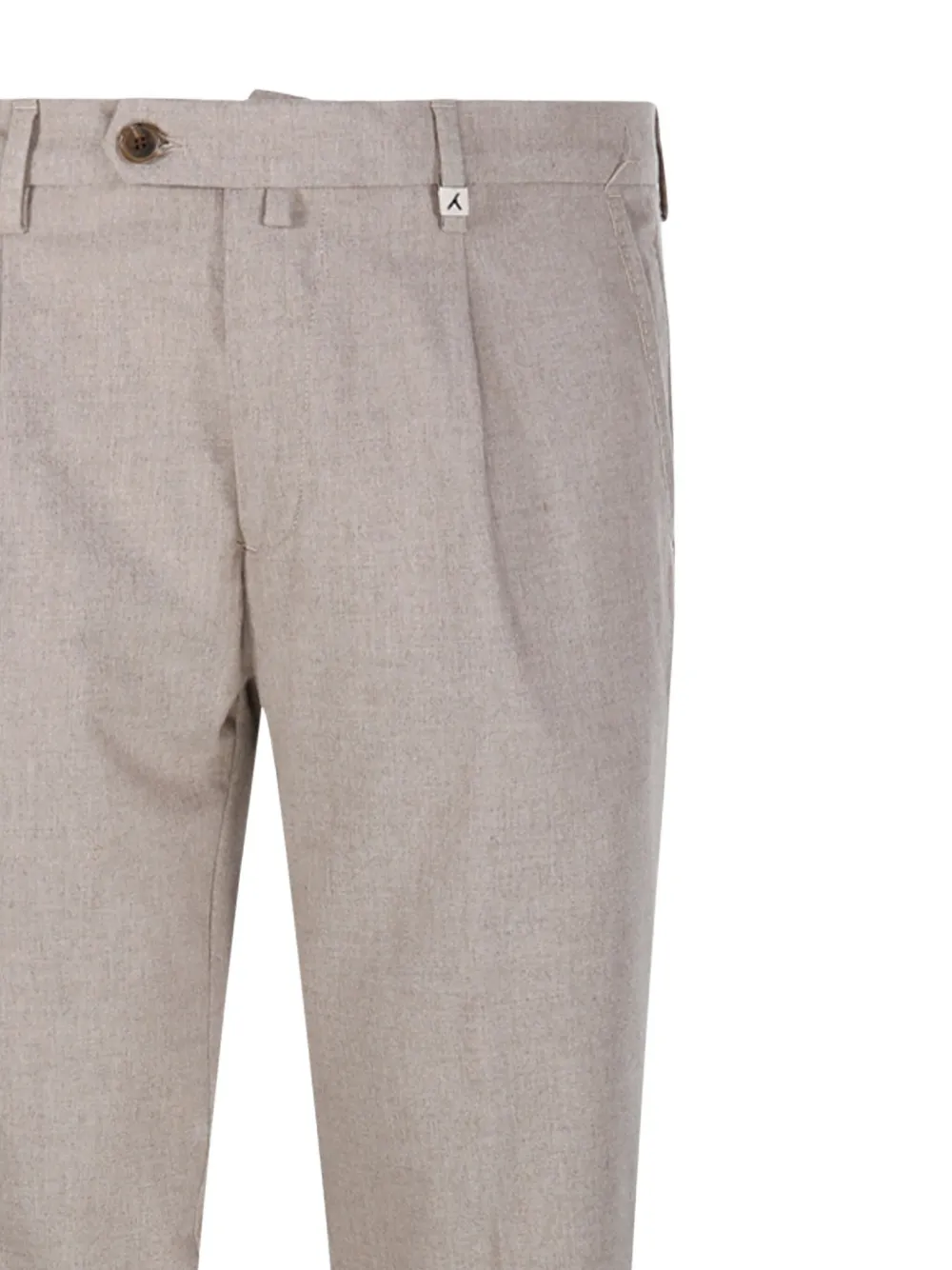 Myths Broek met geplooide cuffs Beige