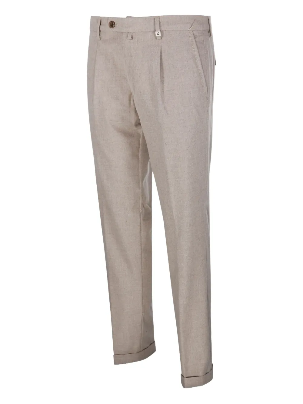 Myths Broek met geplooide cuffs Beige