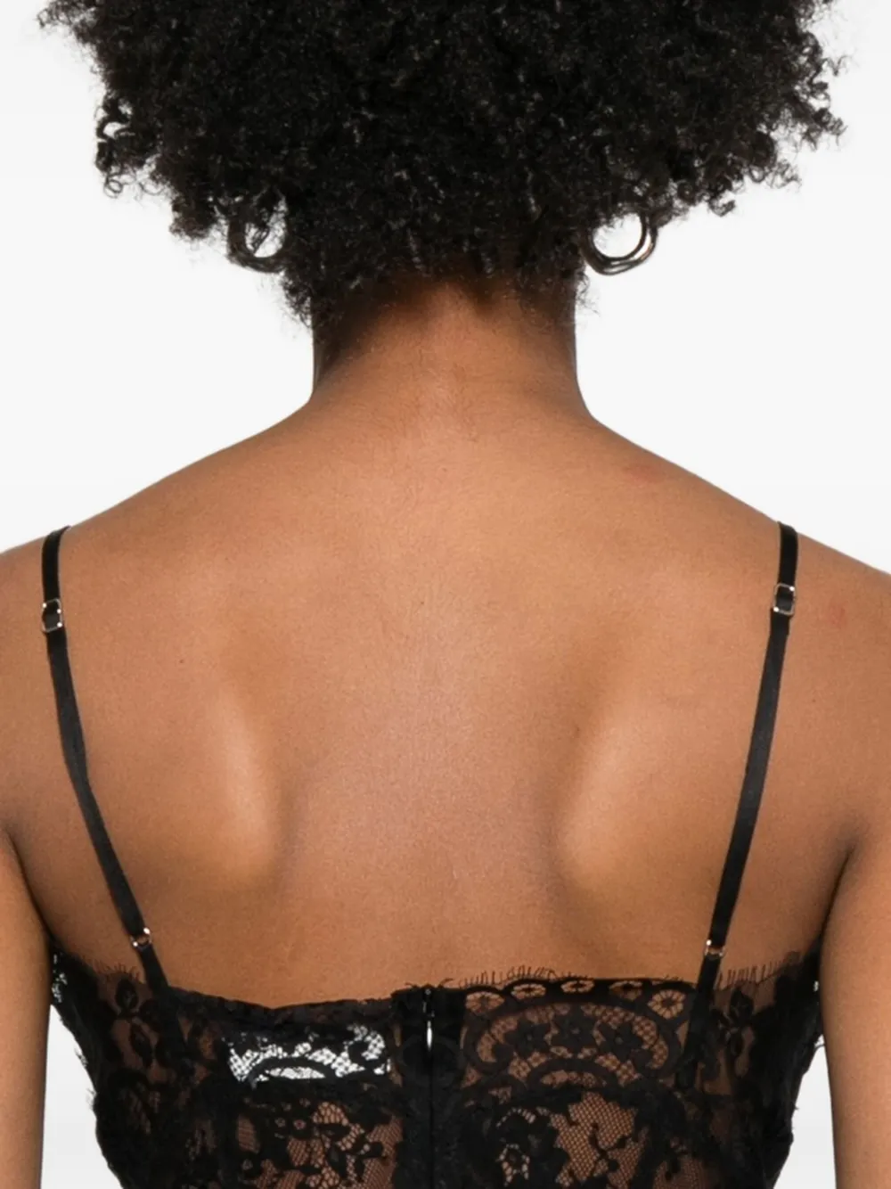 Zimmermann Lace Teddy Bodysuit In Black