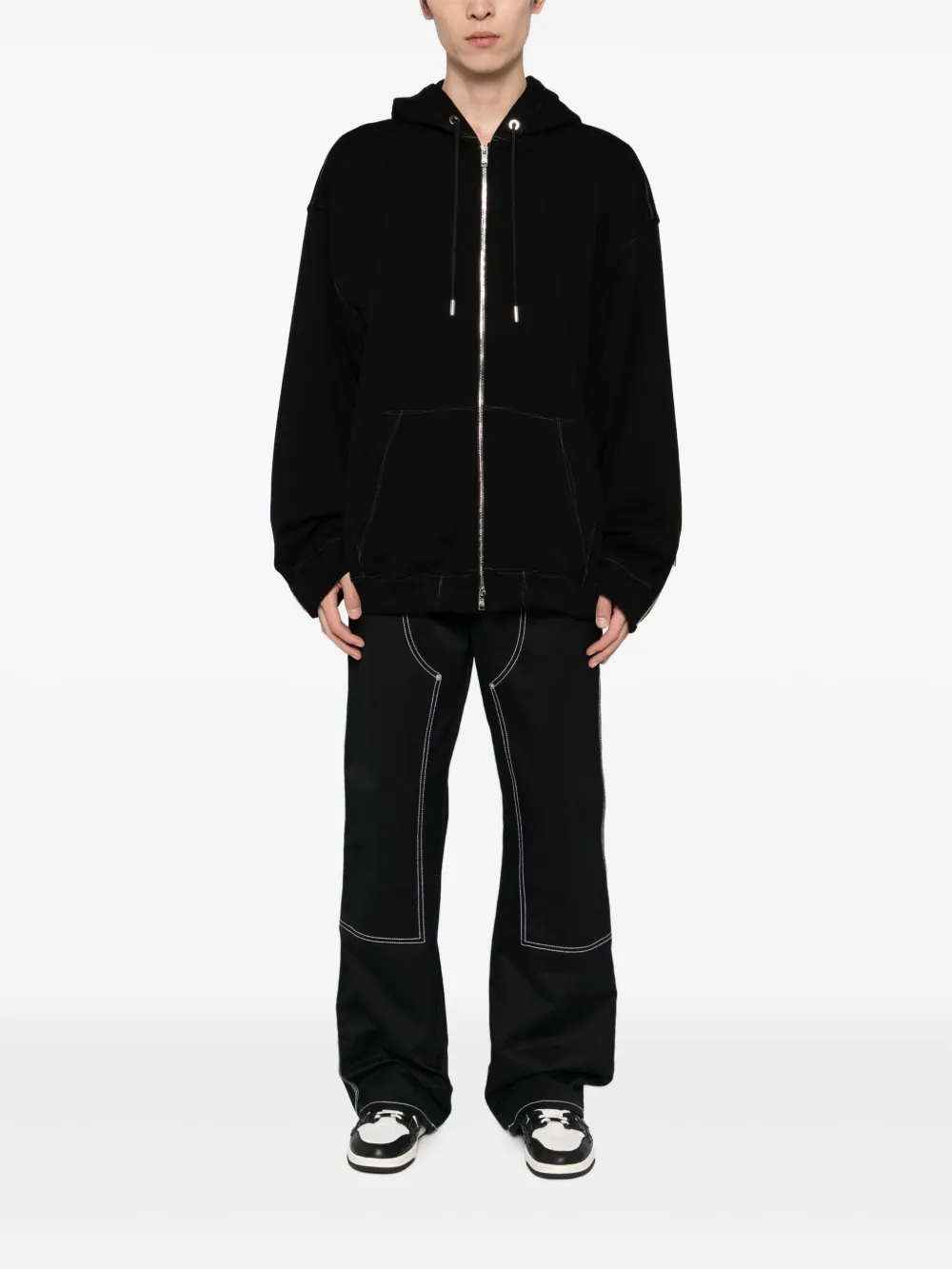 Mastermind Japan Hoodie met geborduurd logo Zwart