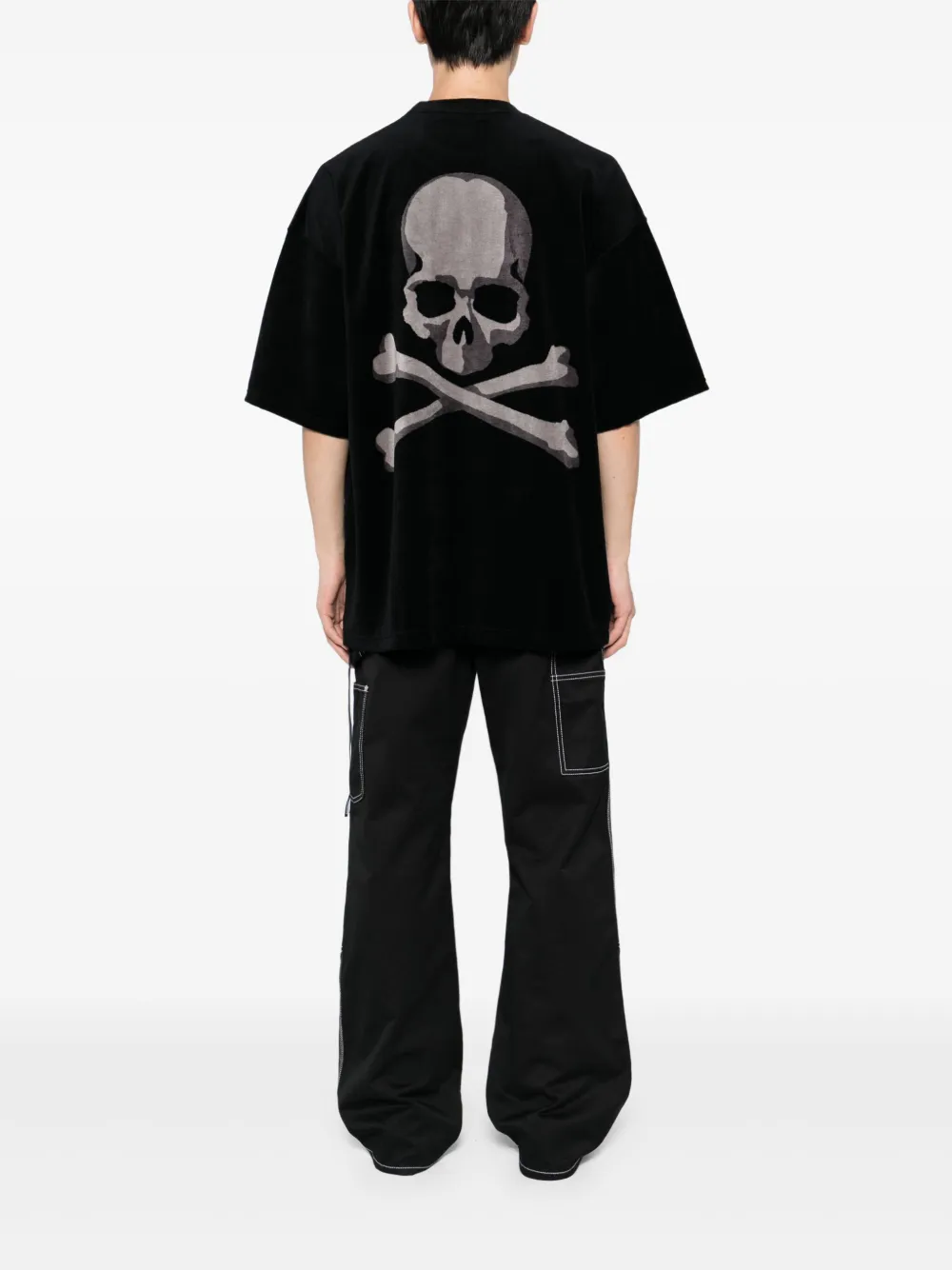 Mastermind Japan T-shirt met logoprint Zwart