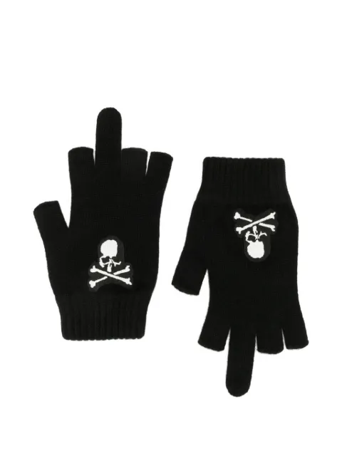 Mastermind World logo-embroidered gloves