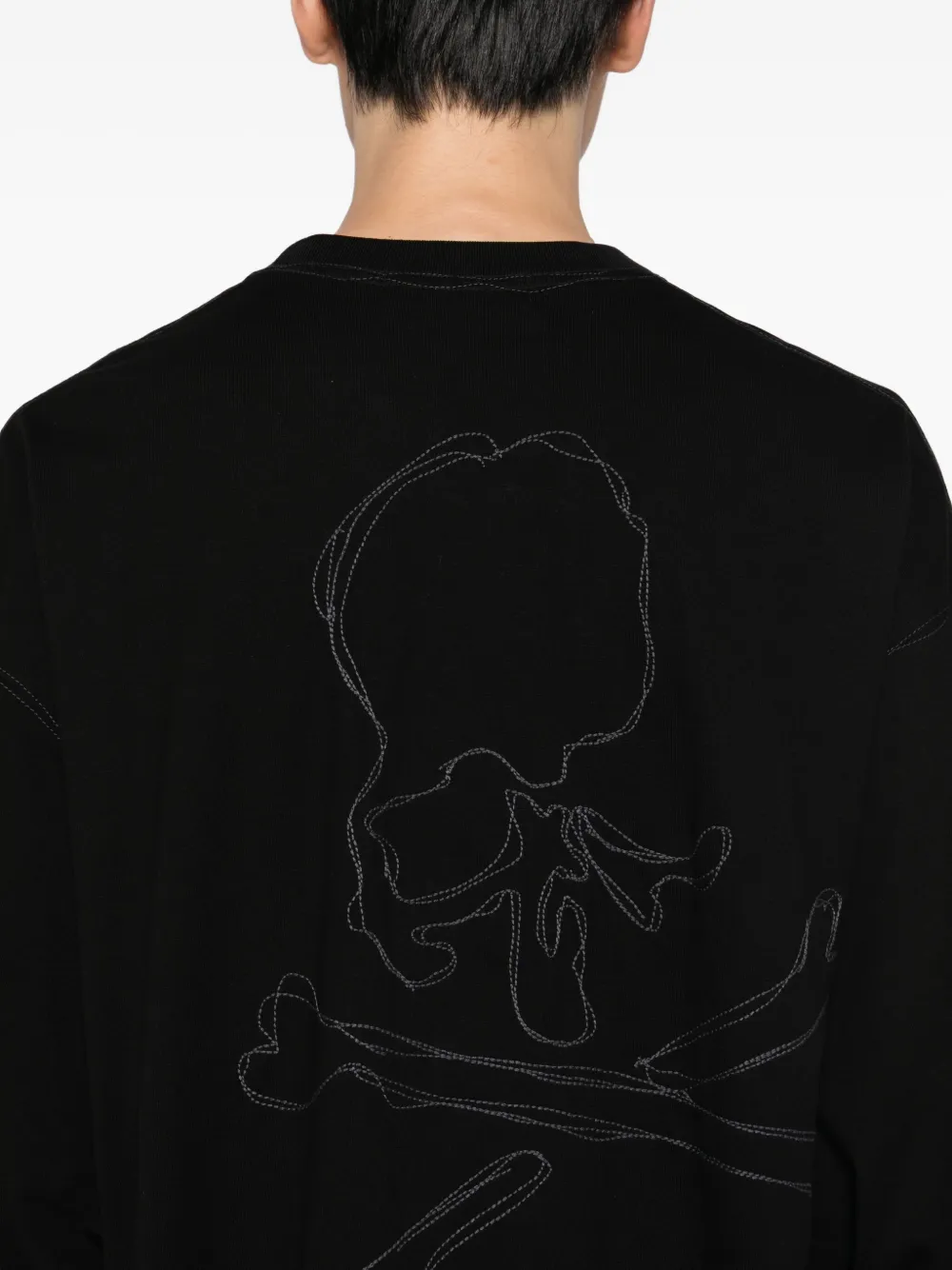 Mastermind Japan T-shirt met geborduurd logo Zwart