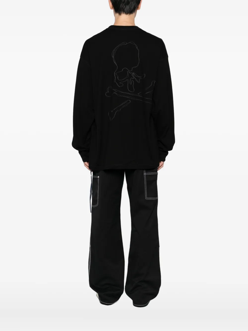 Mastermind Japan T-shirt met geborduurd logo Zwart