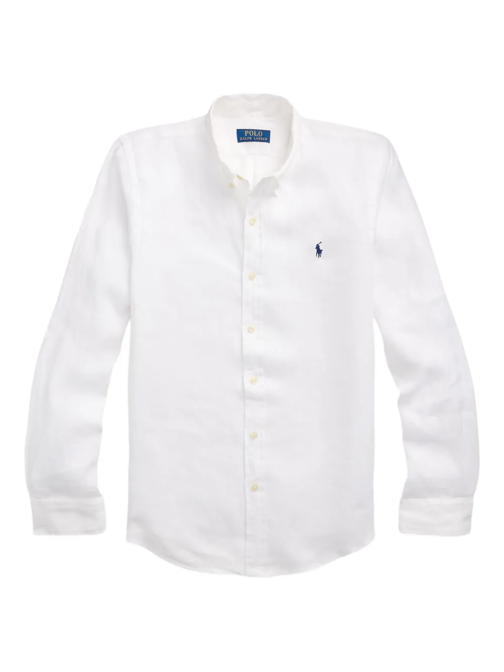Polo Ralph Lauren ロングスリーブ リネンシャツ - ホワイト Polo Ralph Lauren ロングスリーブ リネンシャツ - ホワイト