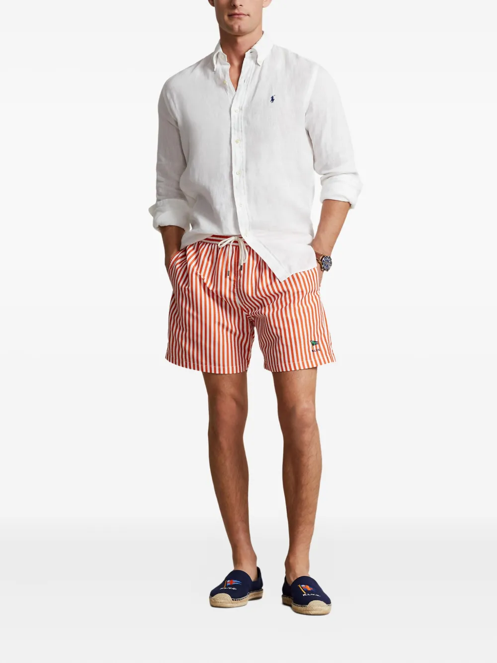 Polo Ralph Lauren long-sleeve linen shirt | Image 2
