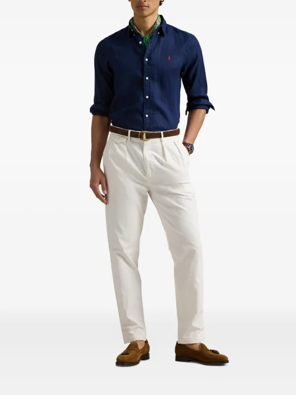 Polo Ralph Lauren ロングスリーブ リネンシャツ | ブルー | FARFETCH JP