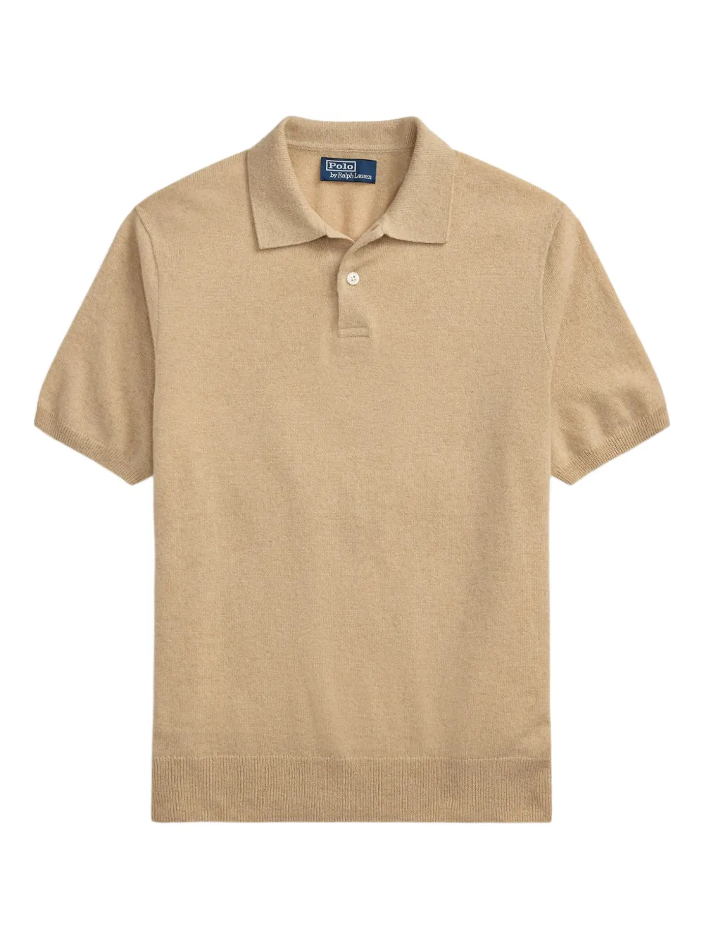 Polo Ralph Lauren short-sleeve cashmere polo shirt | Neutrals | Image 1