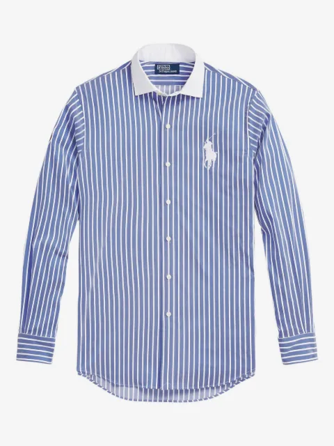 Polo Ralph Lauren chemise rayée à empiècement en guipure