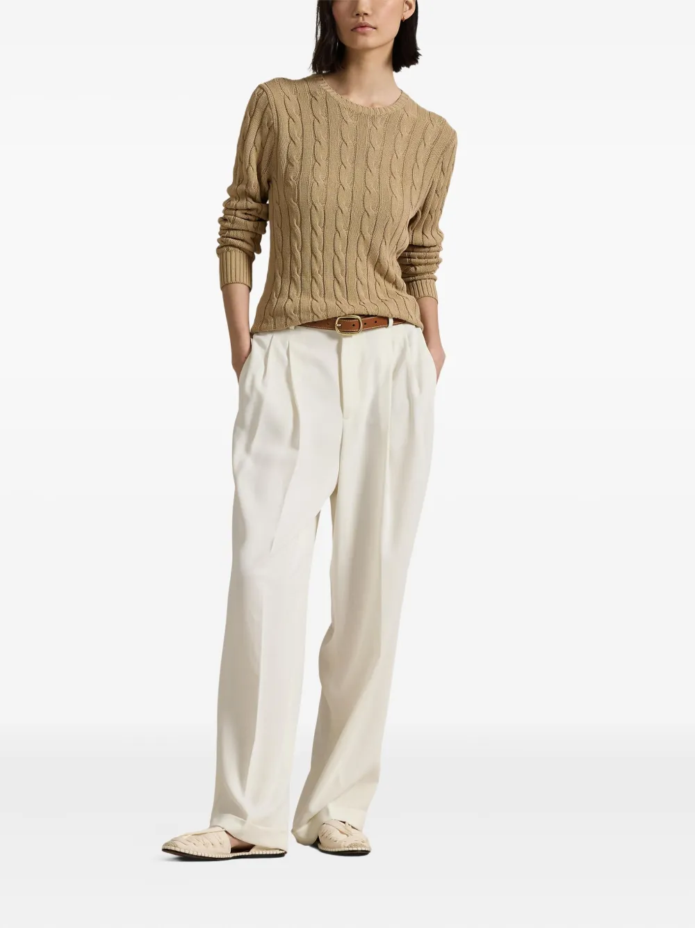 Polo Ralph Lauren Kabelgebreide trui Beige