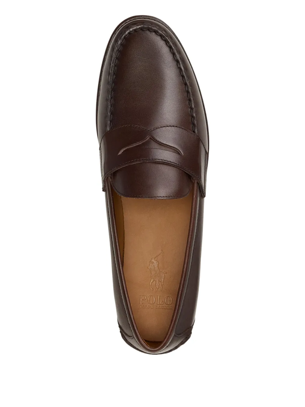 Polo Ralph Lauren penny-strap leather loafers Brown